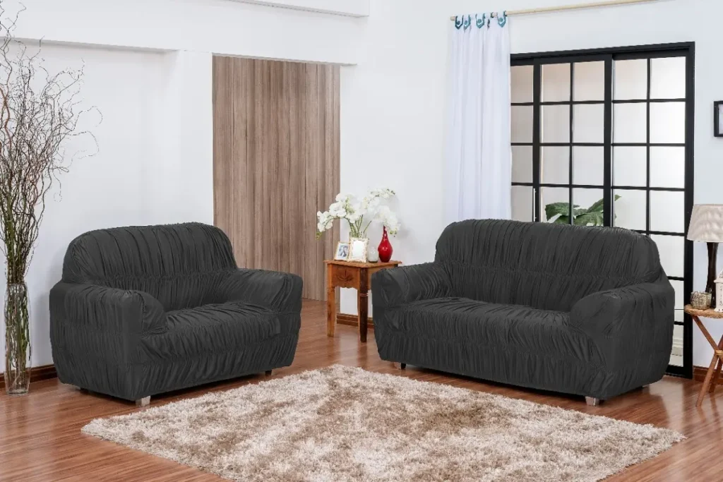 Kit capa de sofá impermeável protetor para sala