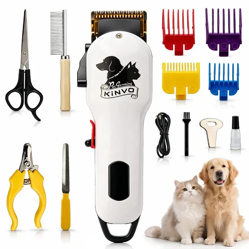 Máquinas de tosa para pets profissional com acessórios e kit completo 